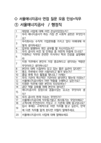 서울에너지공사 행정 최종합격자의 면접질문 모음 + 합격팁 [최신극비자료]-2