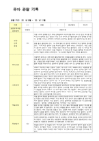 만5세  19명 관찰일지 9월~11월 영역별 2회 관찰내용 작성-9
