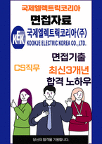 국제엘렉트릭코리아 CS 최종합격자의 면접질문 모음 + 합격팁 [최신극비자료]-1