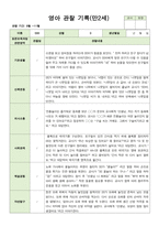 영아 관찰 기록 만2세 9월~11월 10명-4