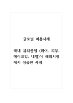 글로벌미용사례_국내 뷰티산업 (헤어피부메이크업네일)이 해외시장에서 성공한 사례-1