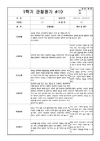 만3세 1학기 관찰일지 및 발달평가 15명 (평가인증A 자료,15명 20페이지 분량)-10