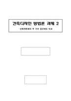 [건축디자인 방법론] 생활을 중심으로 하는 건축계획의 두가지 접근태도-4