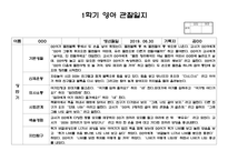 어린이집 만2세 1학기 관찰일지 14명 (평가제,평가인증) - 만2세 유아 관찰일지 14명 14페이지-6