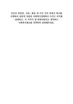 인간의 존엄성, 자유, 평등 세 가지 가치 중에서 하나를 선택하여 일반적 개념과 사회복지정책에서 가지는 의미를 설명하고, 이 -1