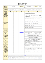 만5세  보육일지 3월 1-5주 주간보육일지 (평가제)-1