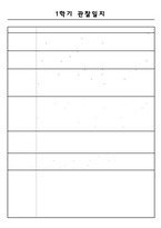 어린이집 만4세 1학기 (3월~8월) 관찰일지와 발달종합평가 10명-7