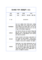 만3세 1학기 10명 영역별 유아 관찰일지, 행동 관찰일지 (20Page분량,6개영역 관찰일지와 발달평가)-3