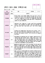 관찰일지 2학기 9-2월 만1세 10명 영아 관찰 기록-5