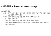 기능주의와 갈등주의 레포트-3