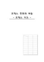 [프랑스문화] 프랑스 치즈의 모든 것-1