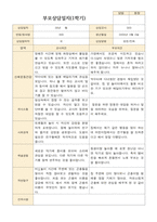 부모상담일지 만3세 1학기 19명 부모상담후 작성된 상담일지 -17