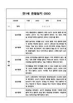 관찰일지 1년 (3월,4월,5월,6월,7월,8월,9월,10월,11월,12월,1월,2월) 만1세 영아 관찰일지 - 평가인증 영아 아동관찰일지-9