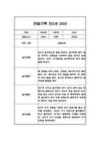 2학기 (9월~2월) 만2세 관찰기록과 총평 5명 10Page (놀이,일상 관찰일지)-5