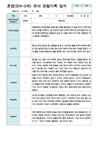 혼합만4-5세 2학기 관찰일지 11명-11
