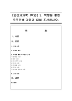(인간과과학 1학년) 2. 빅뱅을 통한 우주탄생 과정에 대해 조사하시오. -1
