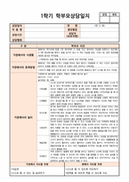 만 2세 (4세, 4살) 어린이집, 유치원 1학기 상담일지 (7명)-3