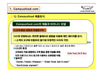 [인터넷비즈니스] Campusfood.com의 비즈니스 모델분석, 문제점 해결방안 &비교 사이트 Menupan.com()메뉴판닷컴)과의 차이점 분석-10