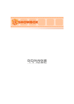 [미디어산업론] 쇼박스 SHOWBOX 기업분석-1