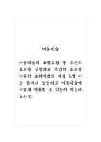 아동미술_아동미술의 표현유형 중 우연의 효과를 설명하고 우연의 효과를 이용한 표현기법의 -1