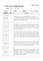 만5세 2학기 관찰기록 일지 9월 -2월 19명-2