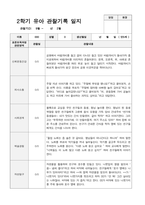 만5세 2학기 관찰기록 일지 9월 -2월 19명-4