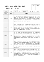 만5세 2학기 관찰기록 일지 9월 -2월 19명-12