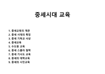 중세시대 교육-1