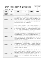 2학기 유아 관찰기록일지 만 3세-4