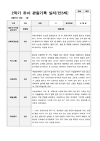 2학기 유아 관찰기록일지 만 3세-7