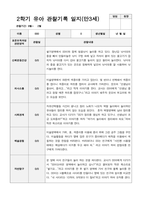2학기 유아 관찰기록일지 만 3세-8