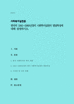 한국의 1941~1960년경의 사회복지실천의 발달특성에 대해 설명하시오-1