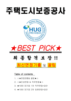 주택도시보증공사 면접기출(최신)+꿀팁[최종합격!] +1000대기업 1차 직무면접 + 2차 임원면접 최종합격자 답안-1