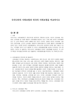 우리나라의 사회보험과 외국의 사회보험을 비교하시오-1