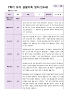 유아관찰일지 2학기 만 4세 19명-3