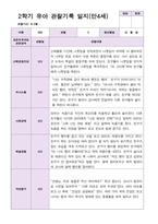 유아관찰일지 2학기 만 4세 19명-10