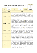 유아관찰일지 2학기 만 3세 17명의 관찰일지 내용-13