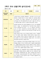 유아관찰일지 2학기 만 3세 17명의 관찰일지 내용-17