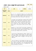 유아관찰일지 2학기 만 4세 17명의 관찰일지 내용-4
