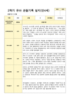 유아관찰일지 2학기 만 4세 17명의 관찰일지 내용-11
