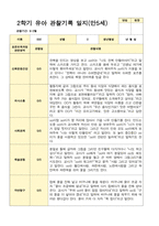 유아관찰일지 2학기 만 5세 17명의 관찰일지 내용-11
