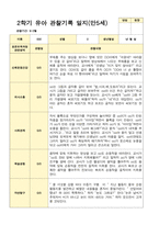 유아관찰일지 2학기 만 5세 17명의 관찰일지 내용-17