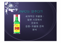 [국제경영]일본시장에서 진로의 차별화전략 분석-1