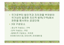 [지방행정]지방자치단체의 본질과 구역(파워포인트)-2