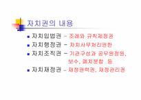 [지방행정]자치권 및 권능(파워포인트)-2