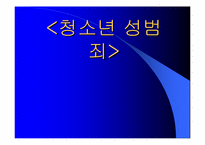 청소년 성범죄 레포트-1