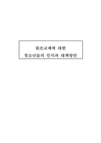 [원조교재]원조교제에 대한 청소년들의 인식과 대책방안-1
