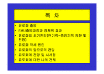 유로화의 출범배경과 과정, 전망, 고찰 , 시사점 [발표자료]-2