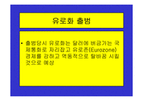 유로화의 출범배경과 과정, 전망, 고찰 , 시사점 [발표자료]-5
