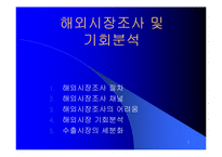 해외시장분석및 기회분석-1